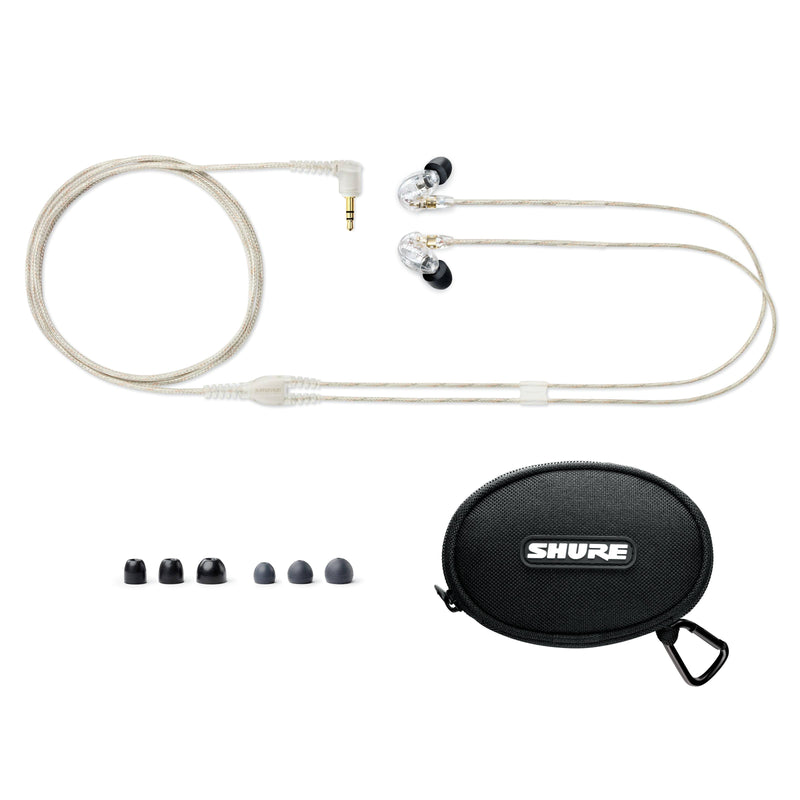Shure SE215-CL Sound-Isolating In-Ear Stereo Earphones Clear