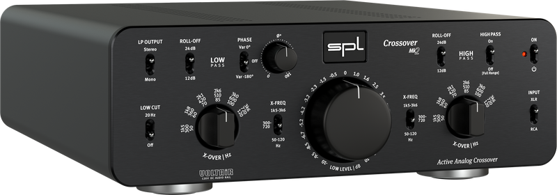 SPL CROSSOVER MK2 Active Analog 2-Way Crossover for Pro Audio & Hi-Fi Applications (Black)