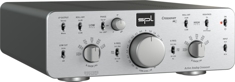 SPL CROSSOVER MK2 Active Analog 2-Way Crossover for Pro Audio & Hi-Fi Applications (Silver)