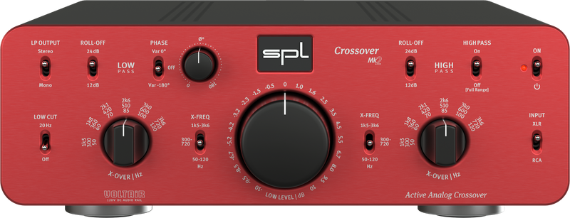 SPL CROSSOVER MK2 Active Analog 2-Way Crossover for Pro Audio & Hi-Fi Applications (Red)
