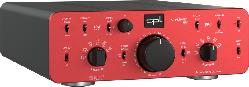 SPL CROSSOVER MK2 Active Analog 2-Way Crossover for Pro Audio & Hi-Fi Applications (Red)
