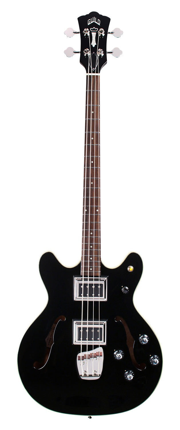 Guild NEWARK Starfire II Guitare basse semi-creuse à double micro (Noir)