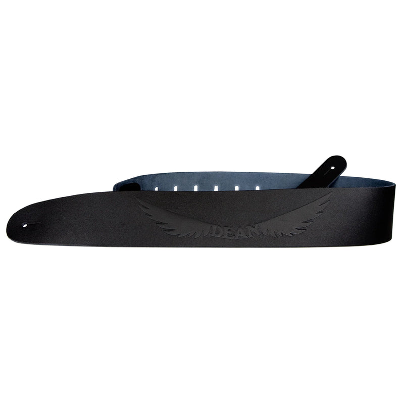 Dean Guitars Leather Strap With Engraved Logo - 2.5"