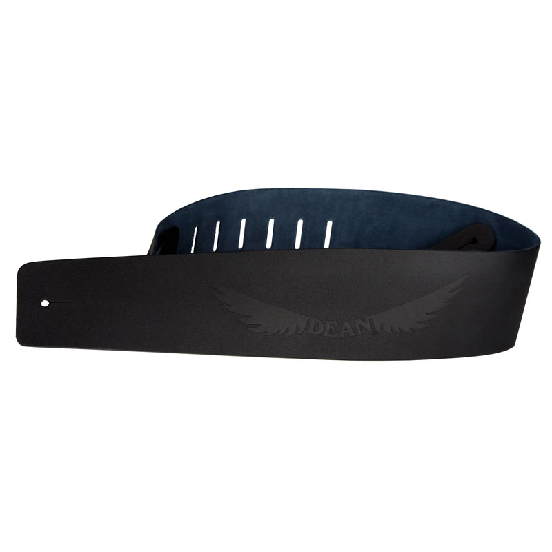 Dean Guitars Leather Strap With Engraved Logo - 3.5"