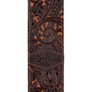 Luna STRAP LUNA LTH SLDR BR Leather Guitar Strap (Paisley Brown)