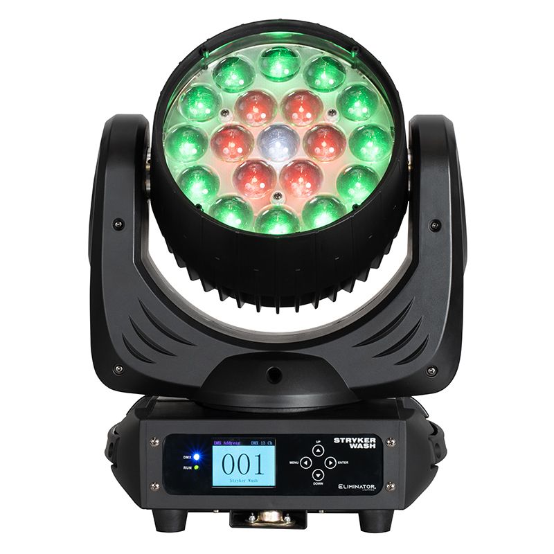 Eliminator STRYKER WASH LED Wash Light Fixture - 19 x 12W