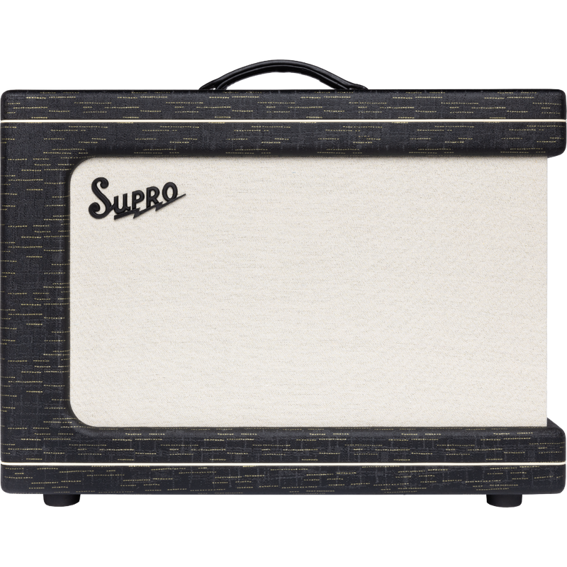 Supro 1630RCBLK Ambassador Custom 2 x 10-inch 50-watt Tube Combo Amplifier (Black)
