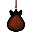 Ibanez AS93QMSPDBS Semi Hollow-Body Electric Guitar (Dark Brown Sunburst)