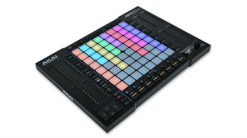 Contrôleur Akai APC64 Ableton Live avec 64 pads sensibles à la vélocité et 8 bandes tactiles assignables