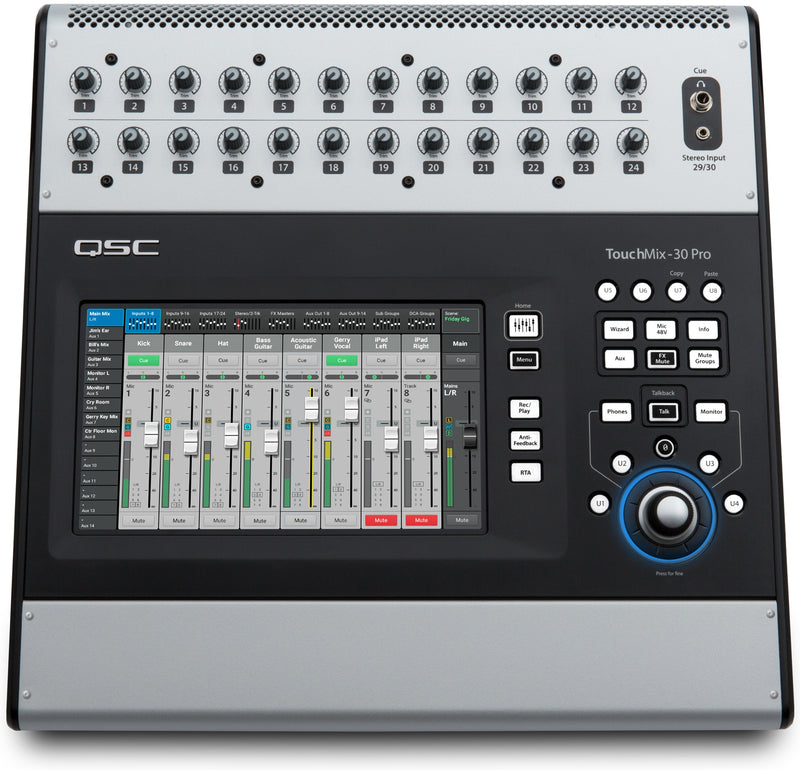 QSC TOUCHMIX-30 30 Channel Digital Mixer With Touch Screen