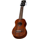 Luna UKE TATTOO SOPRANO Tattoo Soprano Mahogany Ukulele (Open Pore Natural)