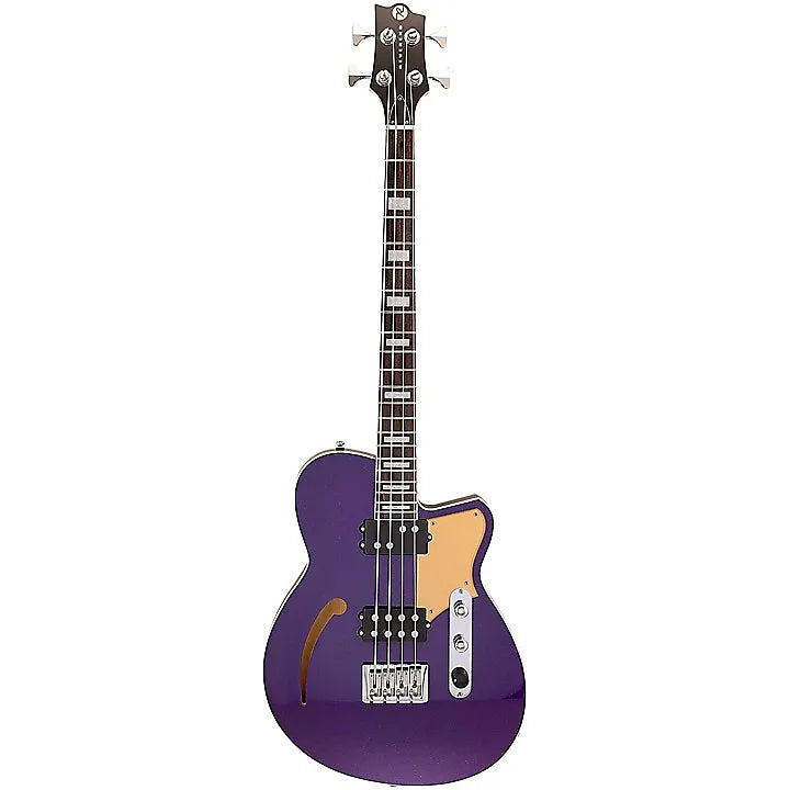 Révérend LINH LEE LINHBACKER Basse semi-creuse (Purple Sparkle)