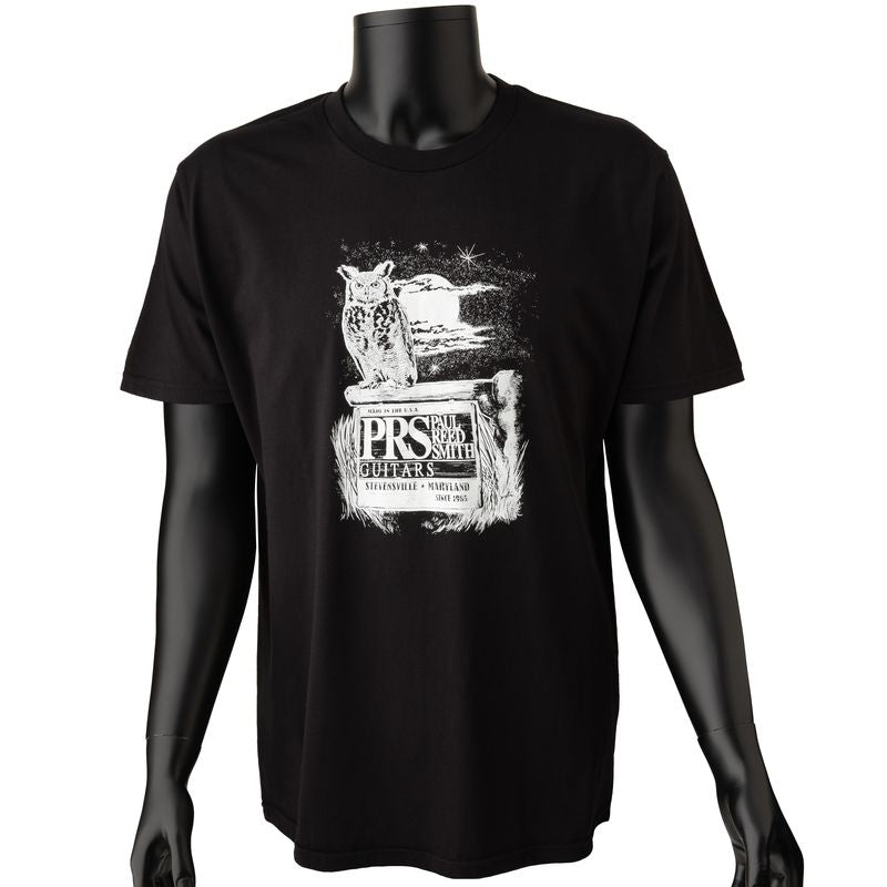 PRS Owl Vignette Stevensville Tee - Large (Black)