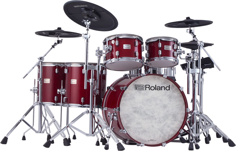 Roland VAD716 V-Drums Acoustic Design 6-Piece Electronic Drumkit (Gloss Cherry)