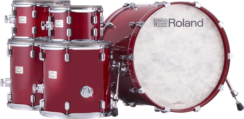 Roland VAD716 V-Drums Acoustic Design 6-Piece Electronic Drumkit (Gloss Cherry)