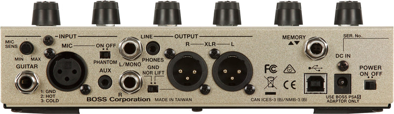 Processeur vocal Boss VE-8 Acoustic Singer