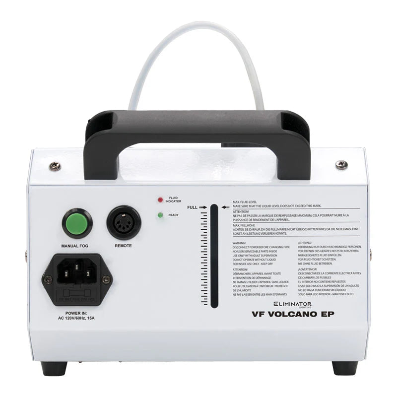 Eliminator VF-VOLCANO-EP 780W Vertical Fog Machine With 6 x 3W RGB LED & Remote