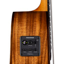 Luna VINEYARD Koa Bevel Nylon Acoustic/Electric Guitar (Gloss Natural)