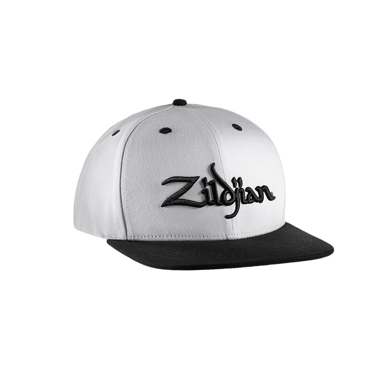 Zildjian ZAHC0022 6-Panel Snapback Hat (White)