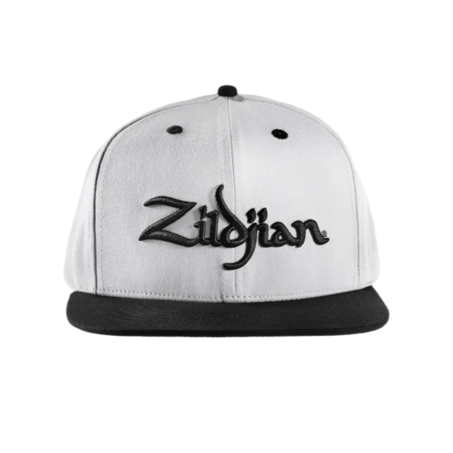 Zildjian ZAHC0022 6-Panel Snapback Hat (White)