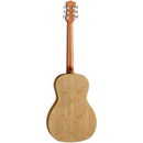 Luna WOODLAND Bamboo Parlor Acoustic/Electric Guitar (Satin Natural)