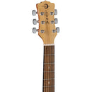 Luna WOODLAND Bamboo Parlor Acoustic/Electric Guitar (Satin Natural)