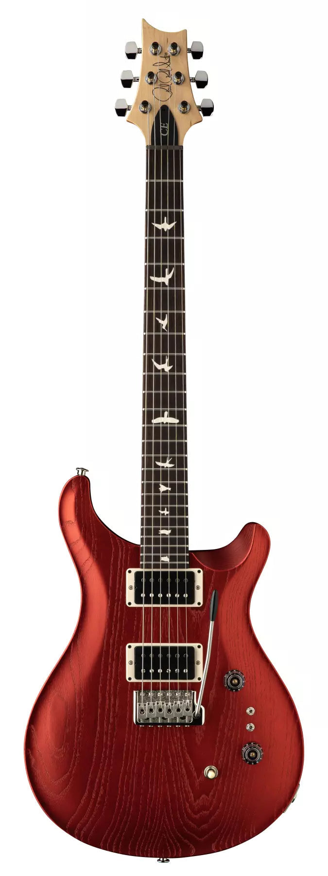 PRS CE 24-08 SWAMP ASH SATIN Electric Guitar (Red Apple Metallic)