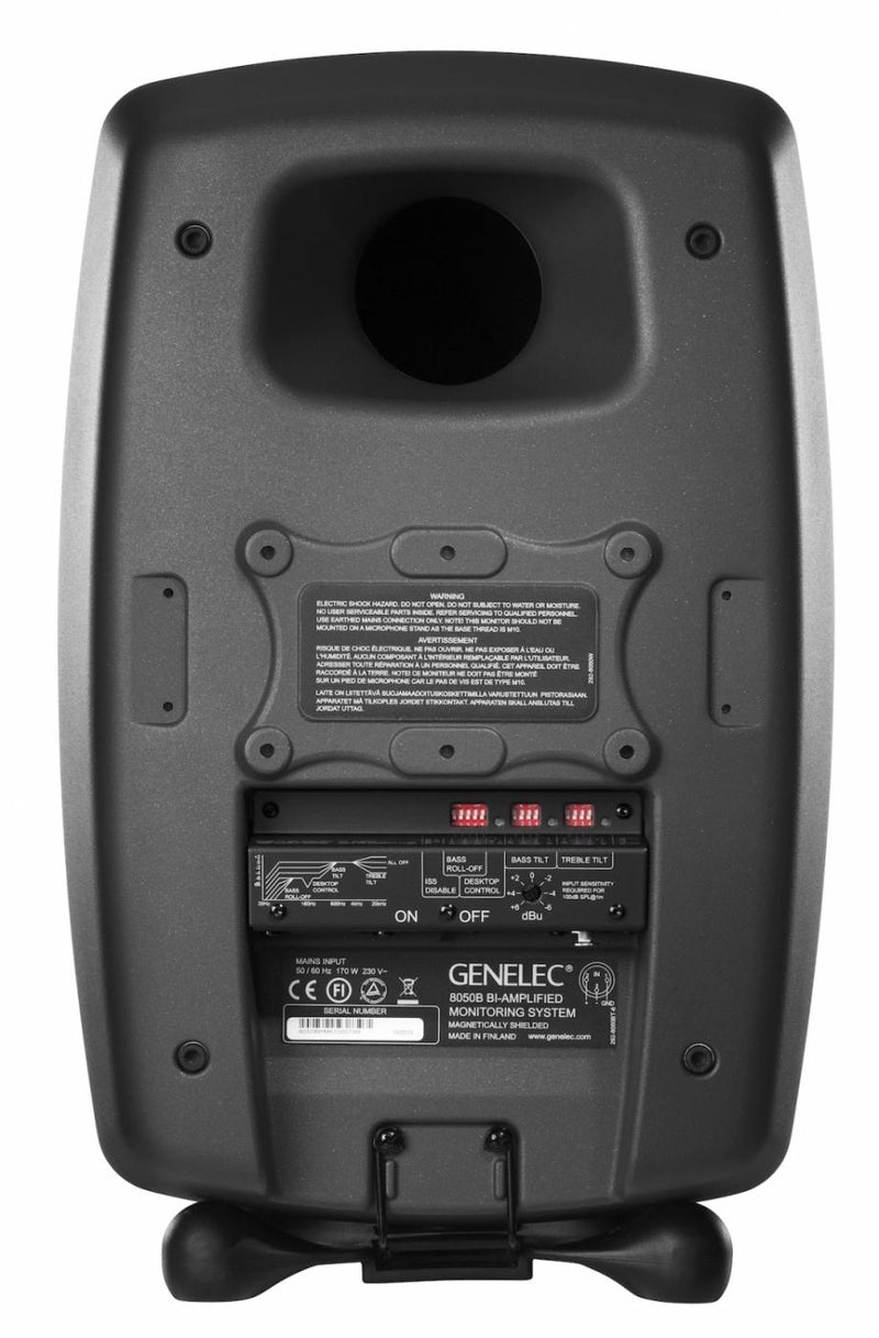 Genelec 8050B 2-Way Active Nearfield Monitor (Single, Black) - 8"