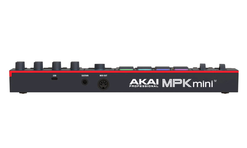 Akai MPK MINI IV Compact Keyboard And Pad Controller (Black) - 25 Keys