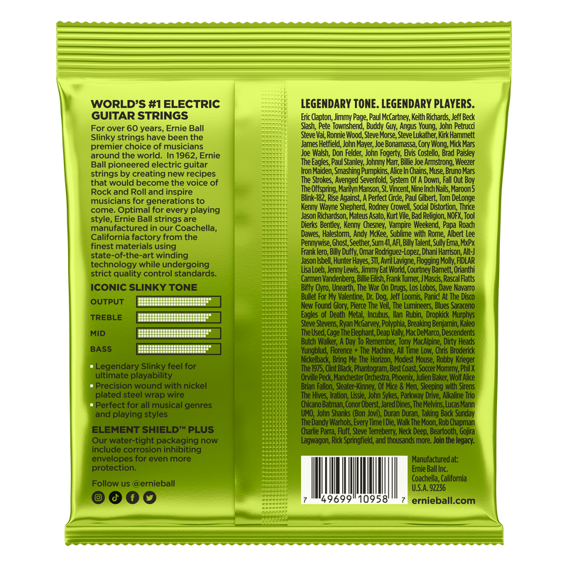 Ernie Ball 2629EB Regular Slinky 8-String Nickel Wound Electric Guitar Strings - 10-74 Gauge