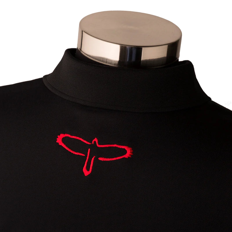 PRS Golf Polo Block Logo With Bird (Black) - Medium