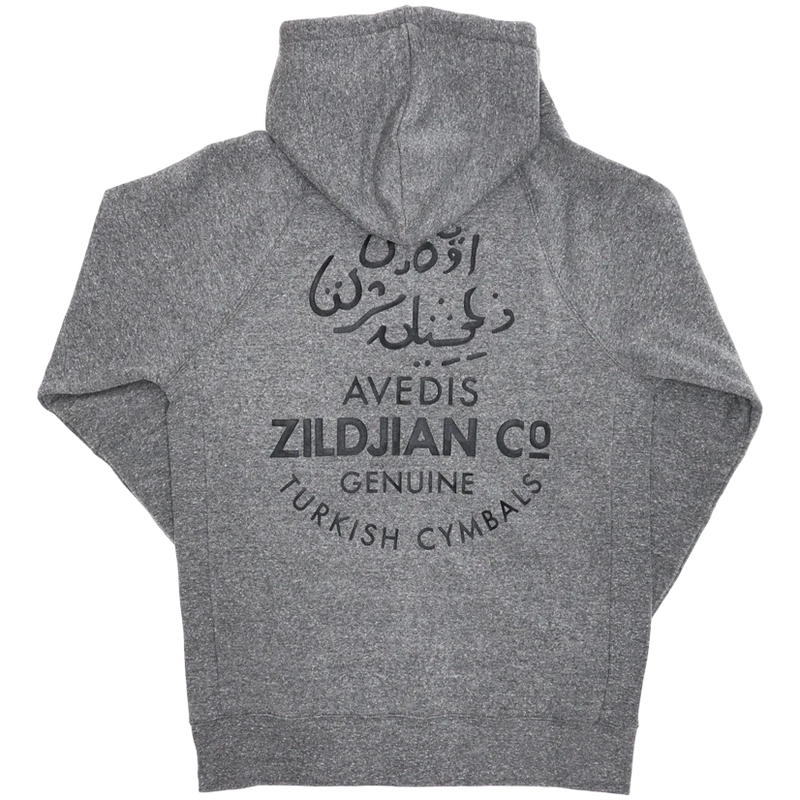 Zildjian T3424 Zip Up Logo Hoodie (Gray) - XLarge