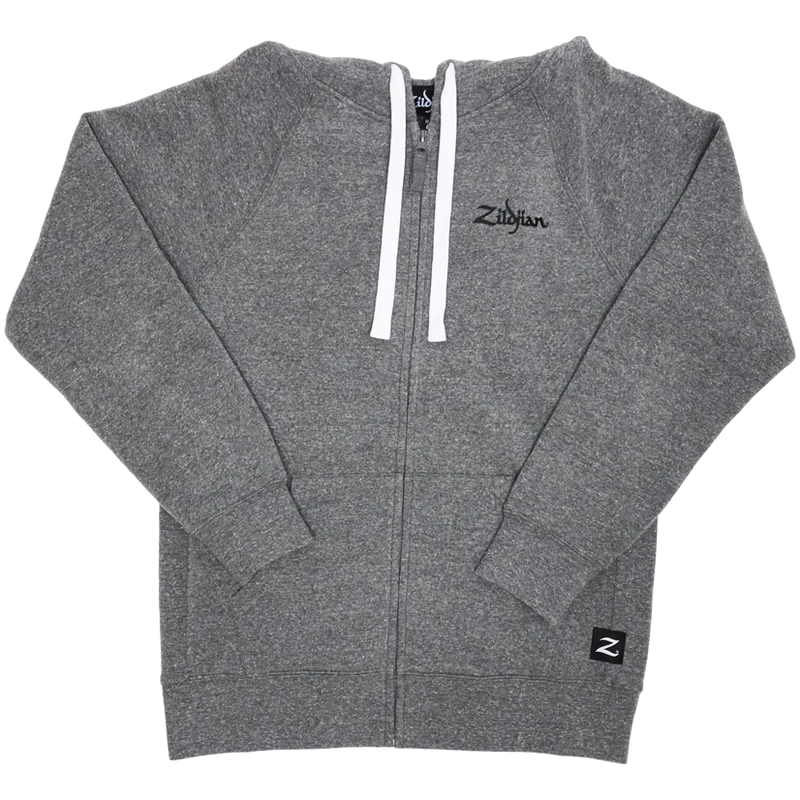 Zildjian T3424 Zip Up Logo Hoodie (Gray) - XLarge