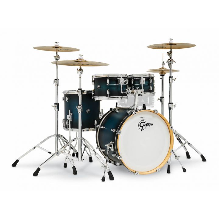 Gretsch Drum RN2-E604-SABB Renown 4-Pice (10/12/14/20) Shell Pack (Satin antique Blue Burst)