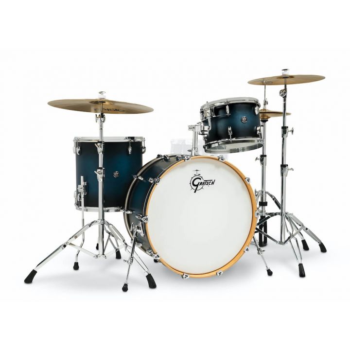 Gretsch Drum RN2-R643-SABB Renown 3 pièces (24/13/16) Shell Pack (Satin antique Blue Burst)