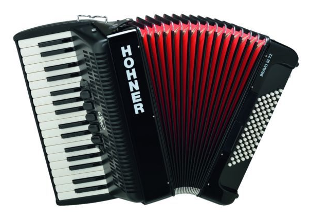 Hohner BRAVO III 72 Accordion - Black
