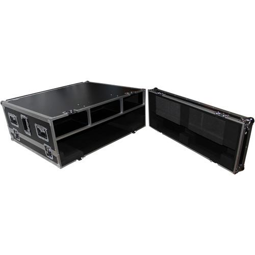 Prox Xs-Midm32Dhw Flight Case For Midas M32 Live Mixer Console With Doghouse And Wheels - Red One Music