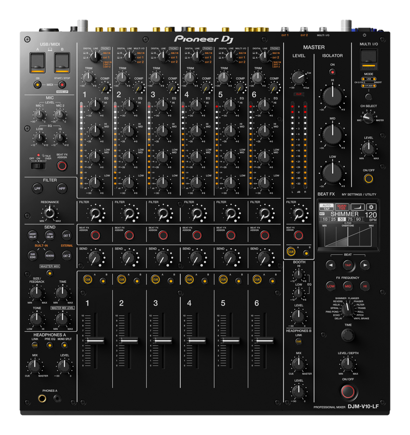 Pioneer DJ DJM-V10-LF Long Fader 6-channel DJ Mixer