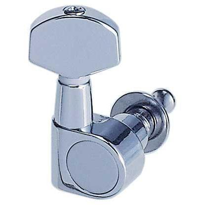 Profile J802CR Mini 6 In-Line Electric Guitar Machine Heads - Chrome