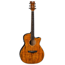 Dean AX E SPALT Exotic Cutaway Acoustic Electric Guitar (Gloss Natural)