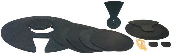 RockBag 22195 Silent Impact Starter II Practice Pad Set