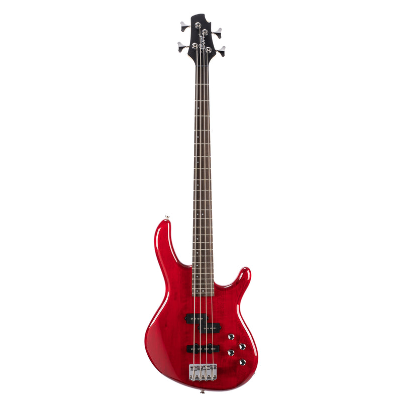Cort ACTION-BASS-PLUS-TR Action Plus Bass - Electric Bass with PJ Pickups - Trans Red