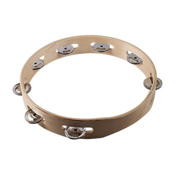 Mano Percussion MP-T10-8NT 10" Non-Tunable Tambourine w/ 8 Jingles