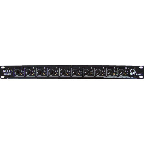 Rolls RA102 Amplificateur de casque professionnel à 10 canaux