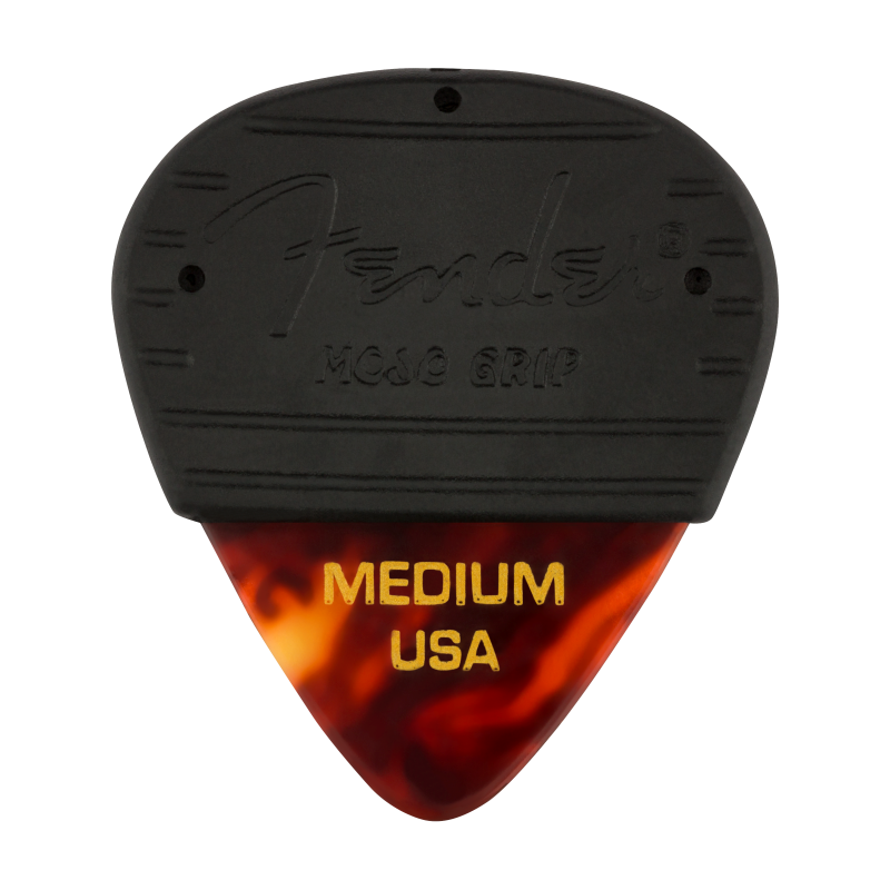 Fender MOJO GRIP Picks, Celluloid, 3-Pack - Tortoise Shell, Medium
