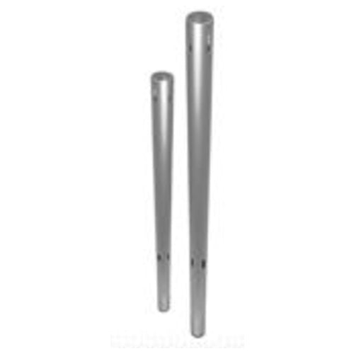 PD Pipe & Drape Standard Uprights 2" Single Tube w/ Chrome Caps - 6'