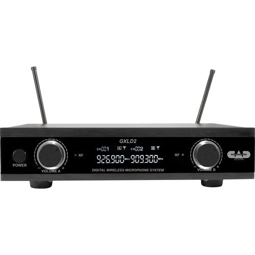 CAD GXLD2HHAH Système de microphone portable numérique sans fil double canal (AH : 903 à 915 MHz)