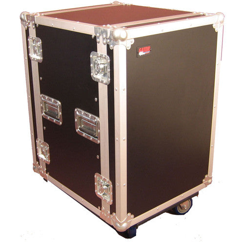 Gator G-TOUR 16U CAST Tour Style ATA Flight Rack Case w/ Casters - 16U, 19" Deep