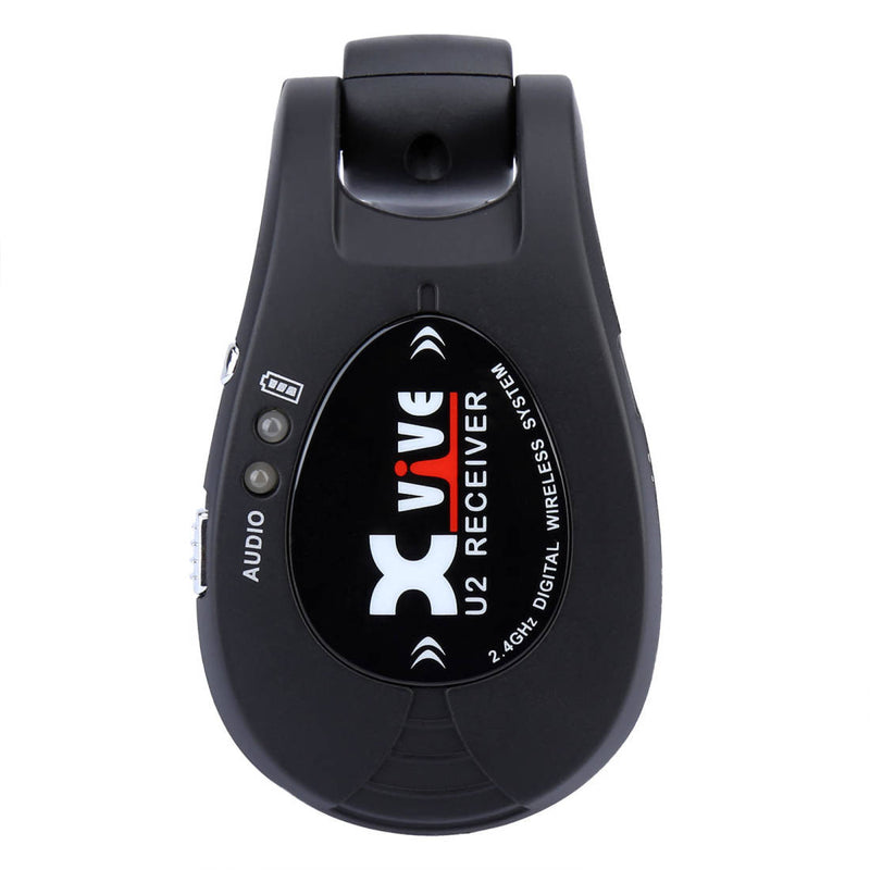 Xvive U2 Black Rechargeable 24Ghz Wireless Guitar System - Receiver Only