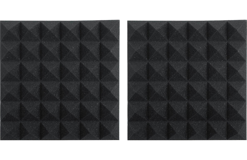 Gator Frameworks GFW-ACPNL1212PCHA-2PK 12x12" Acoustic Pyramid Panel - Charcoal, 2 Pack